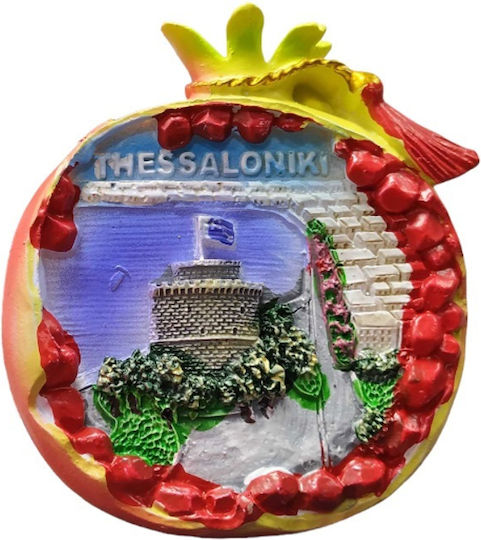 Tourist Decorative Magnet Souvenir – Set of 12 Pieces Resin Magnet Thessaloniki