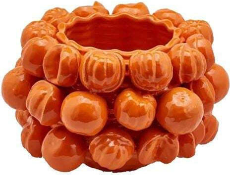 EDG Vază Decorativă Ceramică Portocalie 22xÎ31cm