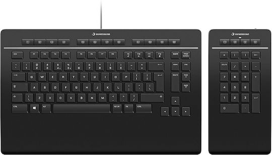 3Dconnexion 3DX-700092 Fără fir Bluetooth Set tastatură și mouse Engleză US