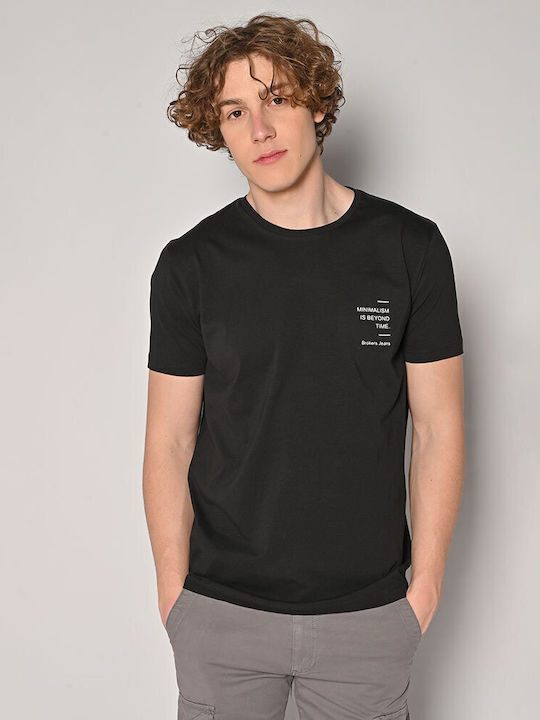 Brokers Jeans Men's Short Sleeve T-shirt Black