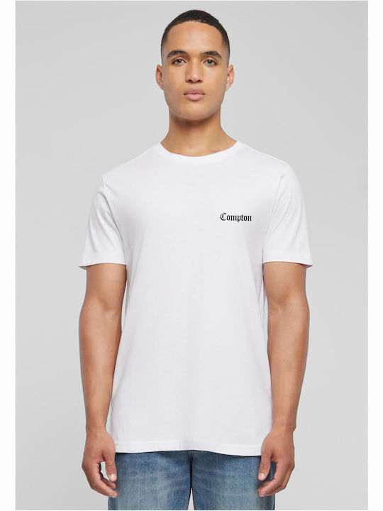 Mister Tee Compton T-shirt Bărbătesc cu Mânecă Scurtă Alb