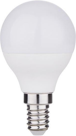 Eurolamp Λάμπα LED 4.9W 80mm για Ντουί E14 και Σχήμα G45 Φυσικό Λευκό 806lm