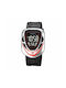 Skmei Digital Watch Battery with Rubber Strap Silver/Red