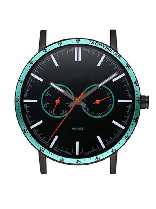 WATX & CO Ανδρικό Ρολόι 44mm Μπαταρίας με Μεταλ...