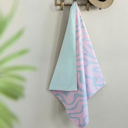 Beach Towel Azzure Ciel-pink Nima Beach Towel 90x160cm Microfiber