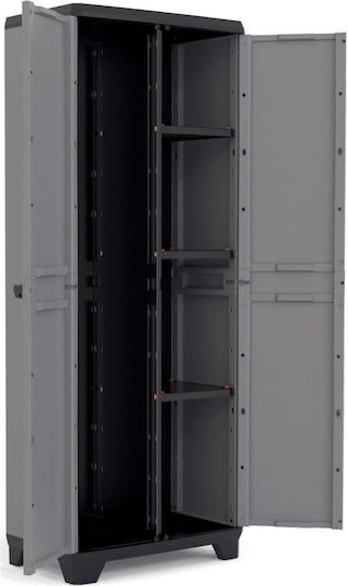 Двукрилен гардероб Stilo Utility Пластмаса с 3 рафтове 39x68x173бр