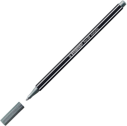 Stabilo Pen 68 Акрилен Маркер 1.4мм Metallic Silver