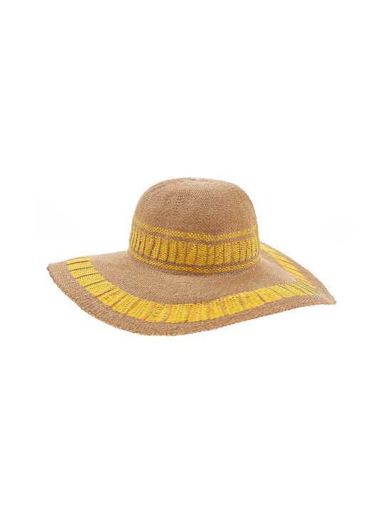 Verde Wicker Women's Hat Yellow