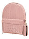 Leder Damentasche Rucksack Rosa