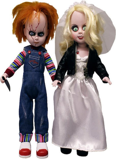 Păpuși Chucky Chucky & Tiffany Living Dead, set de 2 bucăți, 25cm