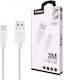Inkax USB-A to Lightning Cable Λευκό 3m (41230)