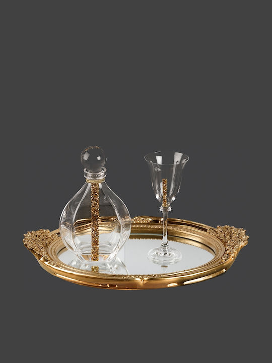 La Vista Wedding Carafe Set with Wine Glasses in Crystal 2 Pieces