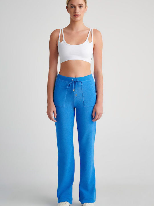 New Era Pantaloni de Trening cu pantaloni evazati Albastru