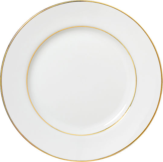 Dot Plate Shallow made of Porcelain White with Diameter 27cm