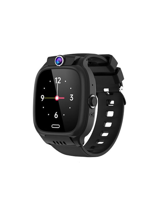 Kinder Smartwatch mit GPS und Kautschuk/Plastik Armband Black