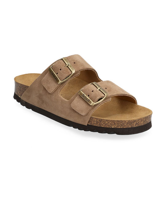 Scholl Suede Women's Sandals Brown