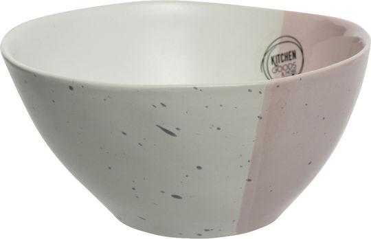 Kaemingk Servierschüssel Rund Keramik Rosa mit Durchmesser 15.2cm 1Stück