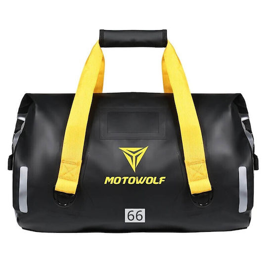 Motowolf Mdl0701b Waterproof Motorcycle Tail Bag 66L in Black Color