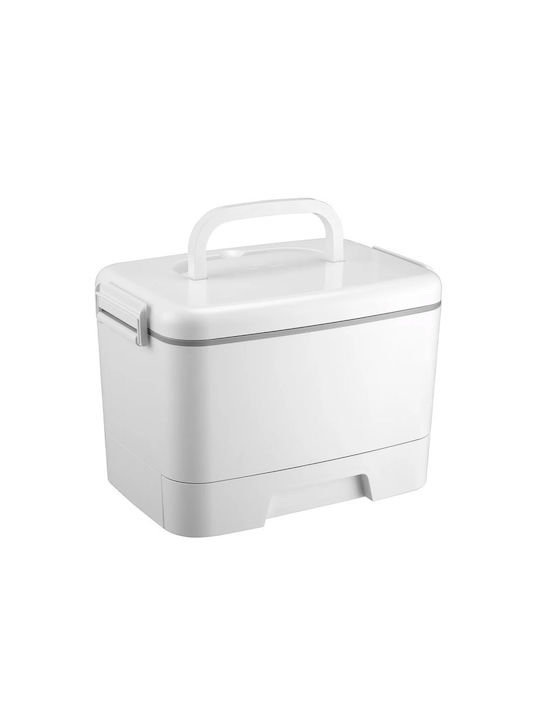 Bakaji Cutie pentru Mâncare Plastic Alb 33x23cm 1buc