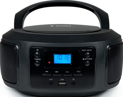 Bigben Interactive Tragbares Soundsystem mit CD / USB / Radio Schwarz