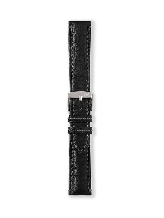 Morellato Tintoretto Leather Strap Black 18mm