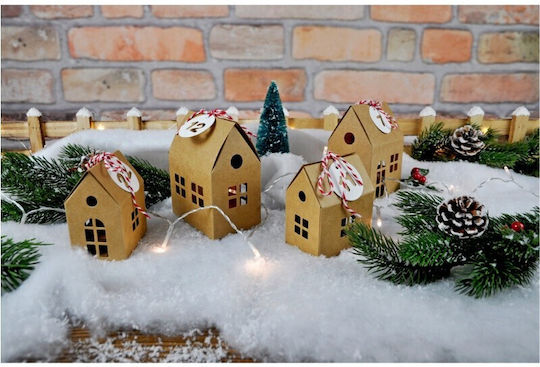 Set de Crafturi cu Case din Hârtie Decorativă, Mare, 6 bucăți