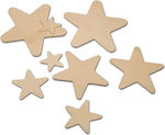 Wooden Star Shapes 10 Pieces