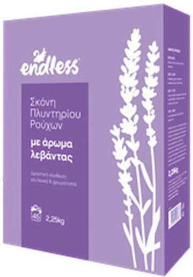 Endless Detergent Powder with Fragrance Λεβάντα for Coloreds & Whites Clothes 2.25kg (45 Measuring Cups)