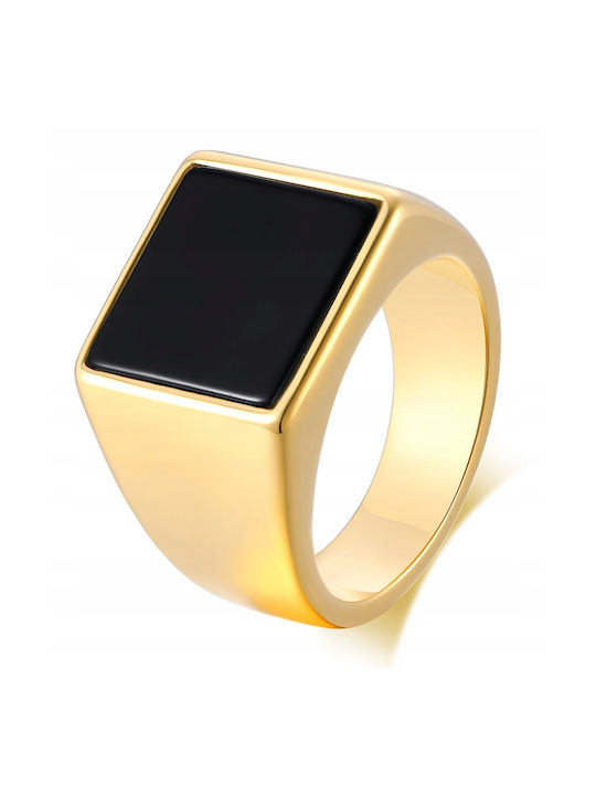 Wolfring Men's Gold Plated Steel Ring