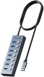 Cabletime USB Hub 7 Θυρών (USB-A) CT-HUBU7-AG Cabletime USB Hub 7 Θυρών (USB-A) CT-HUBU7-AG