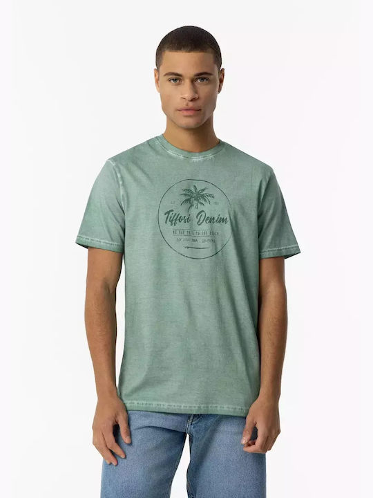Tiffosi Ανδρικό T-shirt Κοντομάνικο Πράσινο
