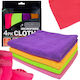 Verk Group Car Microfiber Cleaning Cloths for Car Windows 30x30cm 4 Pieces