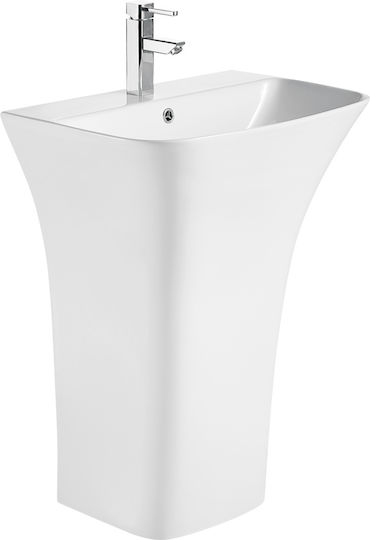Vinci Slim Countertop Sink Porcelain 65x45cm White