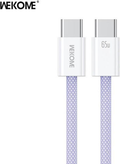 Technovo USB 2.0 Cable USB-C Male - USB-C 66W PD Purple 1m
