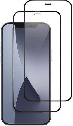 9h 9D 0.3мм Закалено стъкло за цялото лице Черен (iPhone 12 Pro Max)