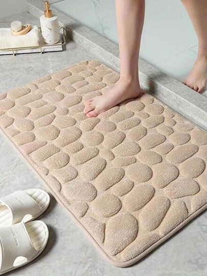 Πατάκι Μπάνιου Memory Foam ZE1AG43QWS91A Beige 40x60εκ.