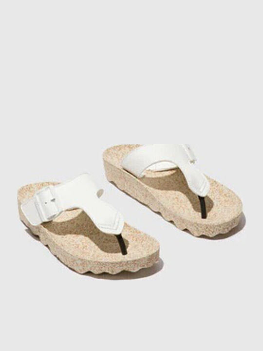 Sandale casual damă Alb