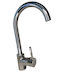 Alto Tall Kitchen Faucet Counter Bronze