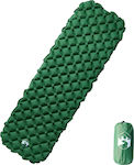 Vidaxl Camping Air Mattress Inflatable Single Green 190x58x6 cm Green