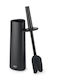 Joseph Joseph Flex Metallic Toilet Brush Black