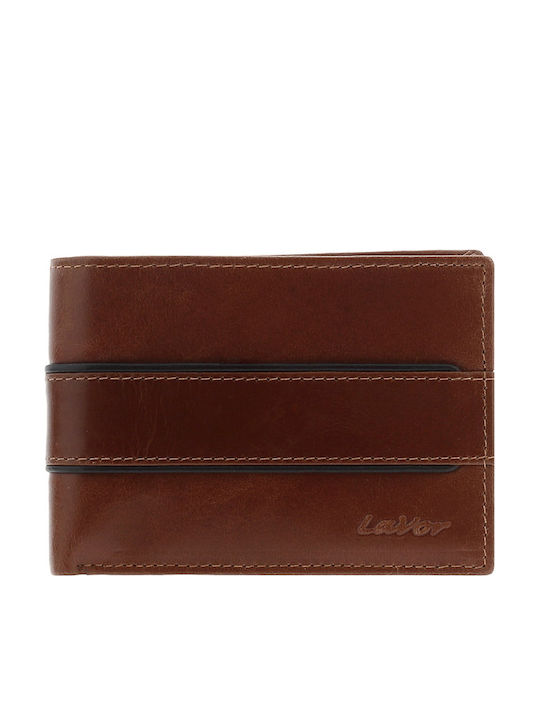 Lavor Leather Men's Wallet with RFID Tabac Brown