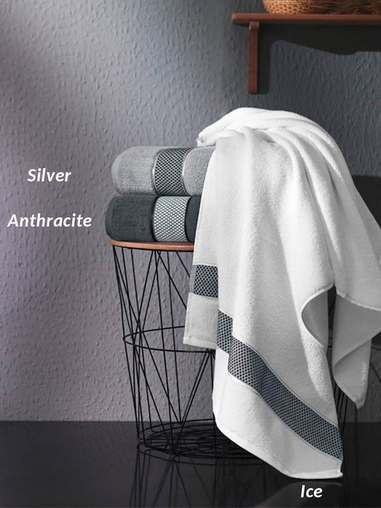 Guy Laroche Πετσέτα Σώματος Arten 70x140εκ. Ice Βάρους 500gr/m²