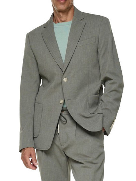 Bizzaro Men's Suit Jacket Green