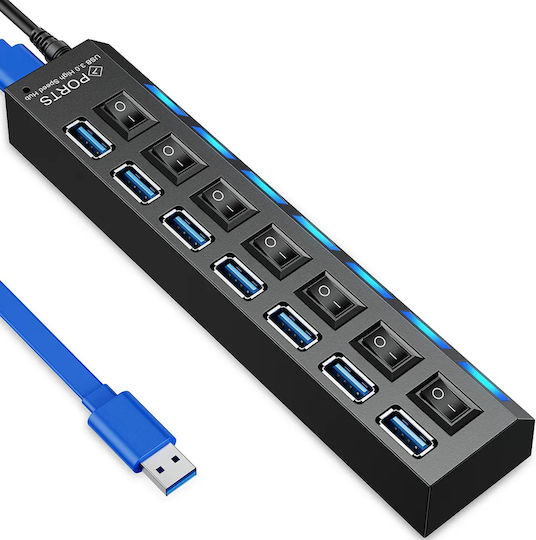 Hub 7 Θυρών USB 3.0 με σύνδεση USB-A