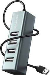 Awei USB Hub 4 Θυρών (USB-C) 22273 Awei USB Hub 4 Θυρών (USB-C) 22273