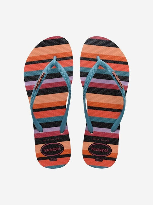 Havaianas Slim Papuci de plajă în Albastru deschis Culore