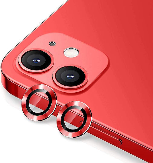 Camera Protection Usams Camera Lens Glass Apple iPhone 11 Metal Ring Red Bh572jtt05 Us-bh572