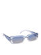 Eyelead Women's Sunglasses with Blue Plastic Frame and Blue Gradient Polarized Lens