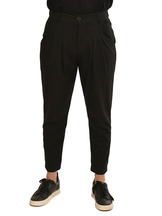 Indeed Men's Trousers in Relaxed Fit Black