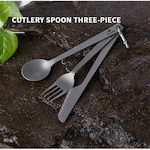 Naturehike Nobu Titanium Cutlery Set Grey